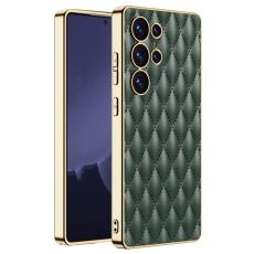 GKK Samsung Galaxy S25 Ultra Skal Diamond Hybrid L&auml;der Gr&ouml;n