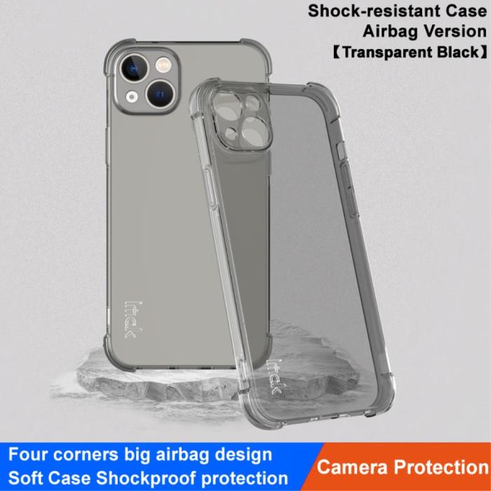 Bild 3, IMAK iPhone 15 Skal Shockproof TPU Tonad Svart