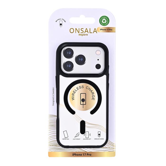 Bild 3, Onsala iPhone 17 Pro Skal MagSafe Bumper Svart/Transparent