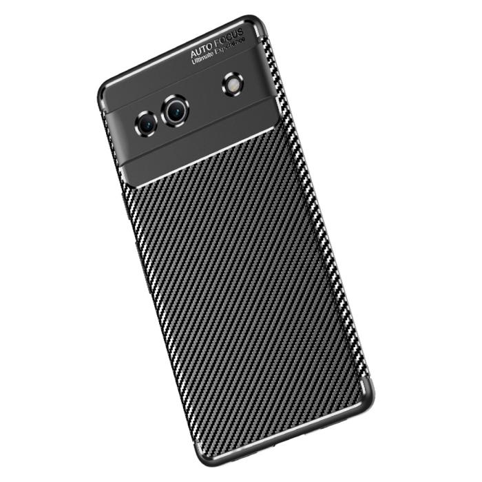 Bild 4, Google Pixel 7A Skal Kolfiber Textur Svart
