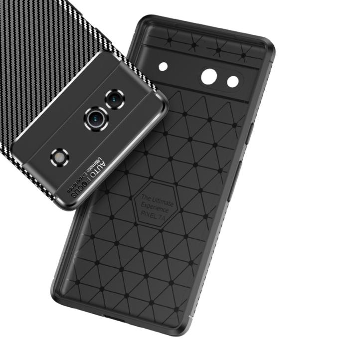 Bild 5, Google Pixel 7A Skal Kolfiber Textur Svart