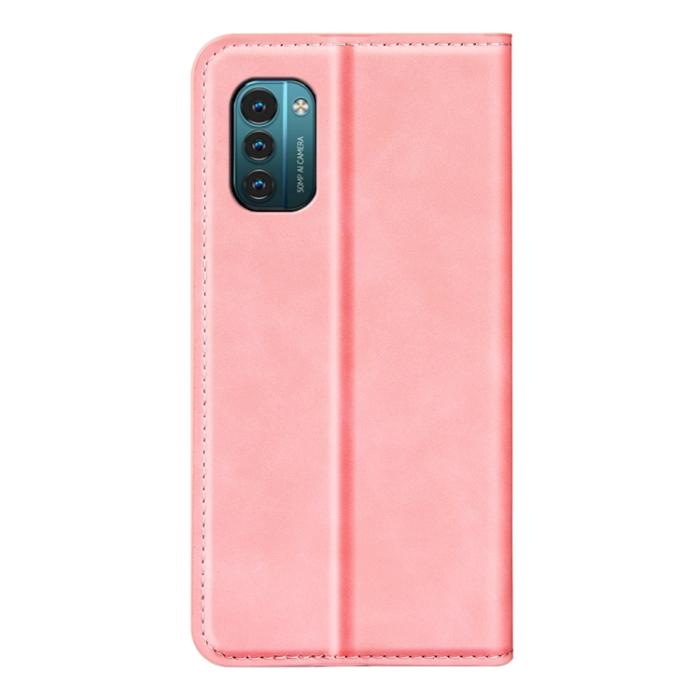 Bild 3, Nokia G11 / G21 Fodral Flip Skin Touch Rosa