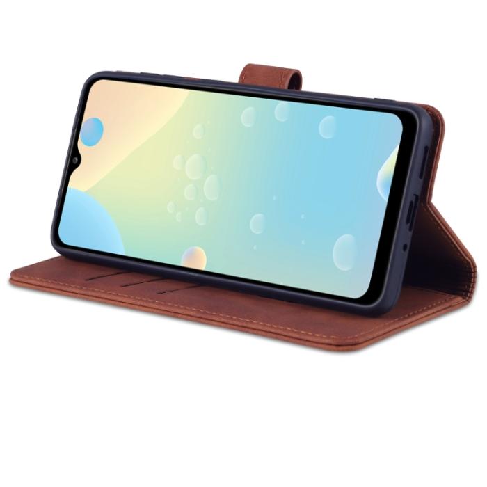 Bild 4, AZNS Samsung Galaxy A33 5G Fodral Läder Brun