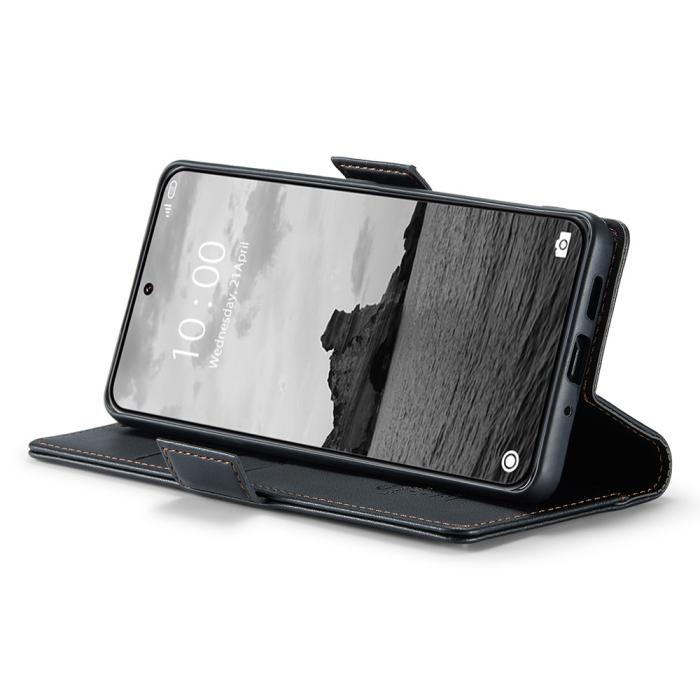 Bild 4, CASEME Xiaomi 14 Ultra Fodral Läder RFID Svart