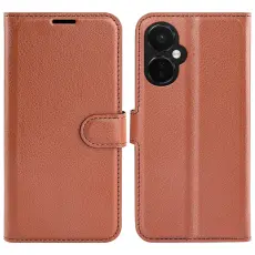 OnePlus Nord CE 3 Lite 5G Fodral Litchi Läder Brun