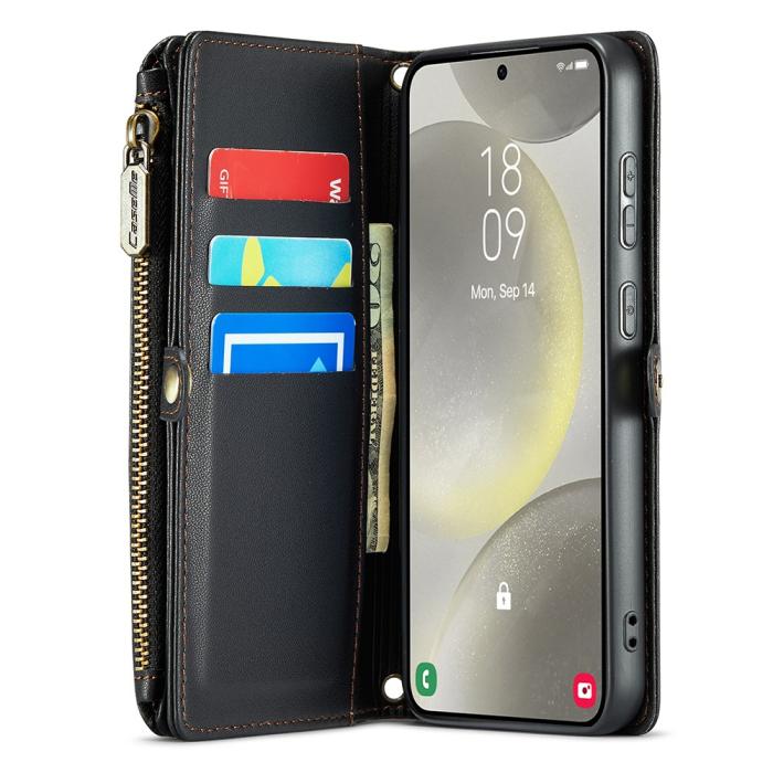 Bild 3, CASEME Samsung Galaxy S24 Plånboksfodral Svart