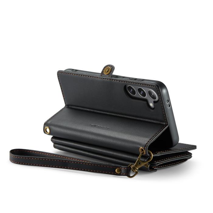 Bild 4, CASEME Samsung Galaxy S24 Plånboksfodral Svart