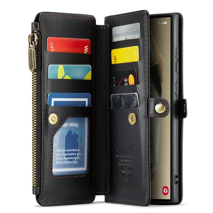 Bild 2, CASEME Samsung Galaxy S24 Ultra Plånboksfodral Svart