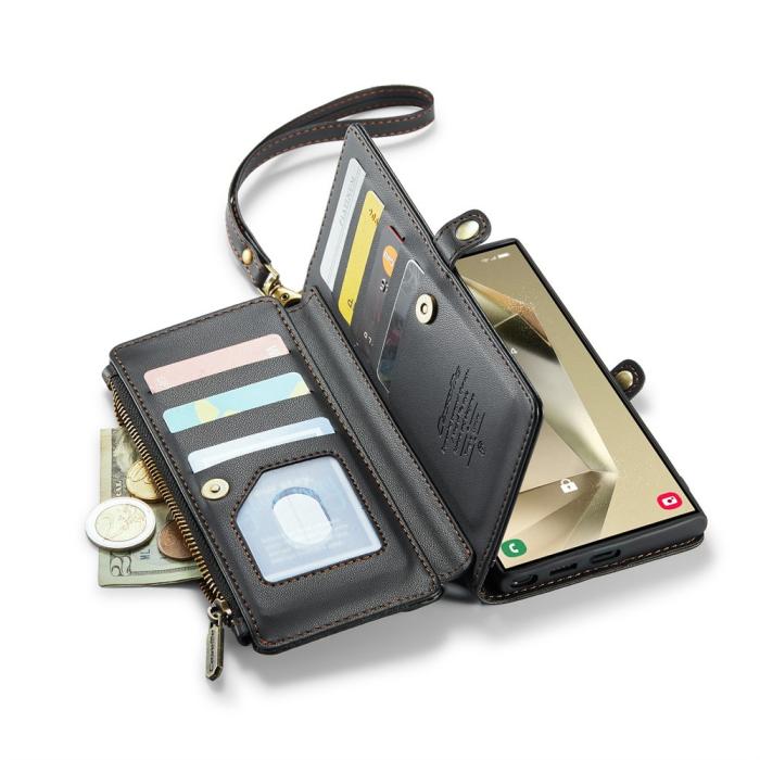 Bild 6, CASEME Samsung Galaxy S24 Ultra Plånboksfodral Svart