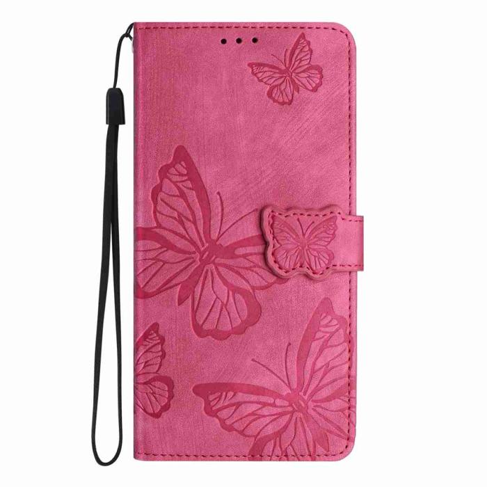 Bild 3, OnePlus 15 Fodral Med Fjäril Tryck Rosa