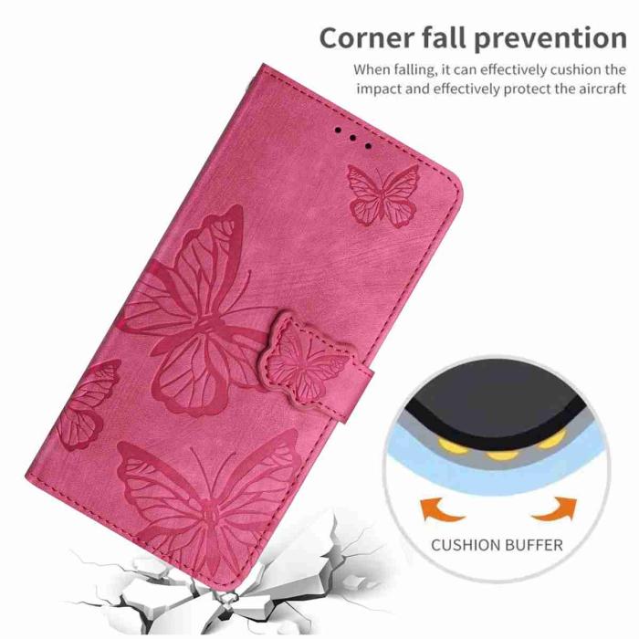 Bild 6, OnePlus 15 Fodral Med Fjäril Tryck Rosa