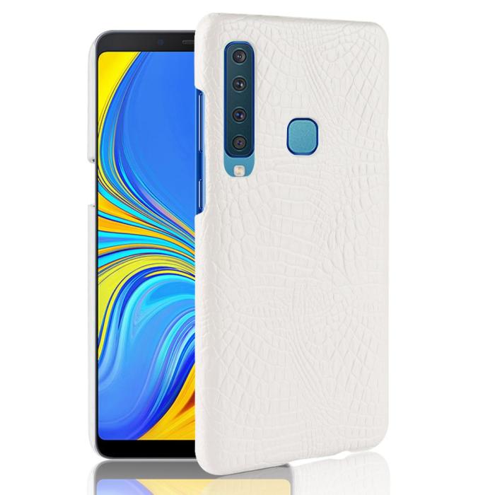 Bild 1, Samsung Galaxy A9 (2018) - Krokodil Mönster Skal - Vit
