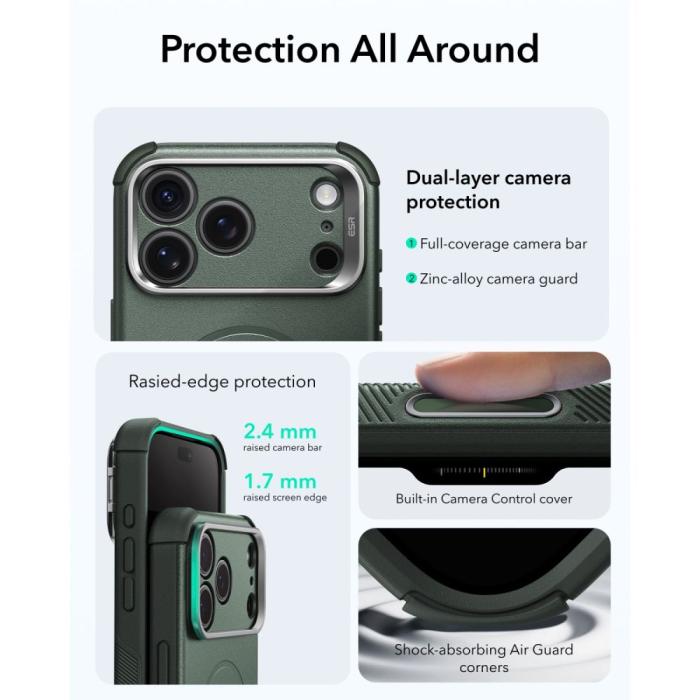 Bild 5, ESR iPhone 18 Pro Max/17 Pro Max Skal MagSafe Cyber Tough Kickstand