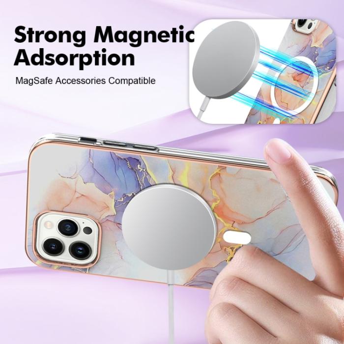 Bild 3, iPhone 15 Pro Skal MagSafe Marmor