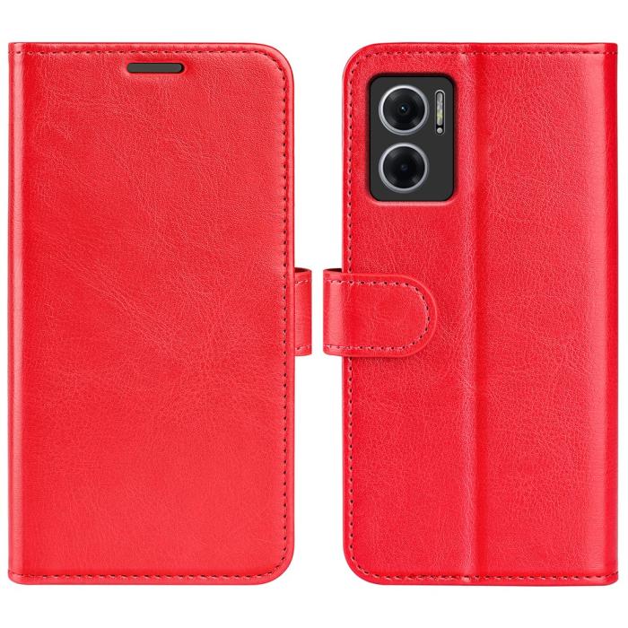 Bild 1, Xiaomi Redmi 10 5G Fodral Crazy Horse Läder Röd