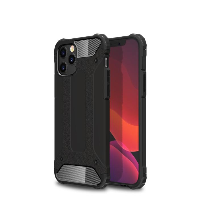 Bild 1, iPhone 12 Pro Max - Hybrid Armor Skal - Svart