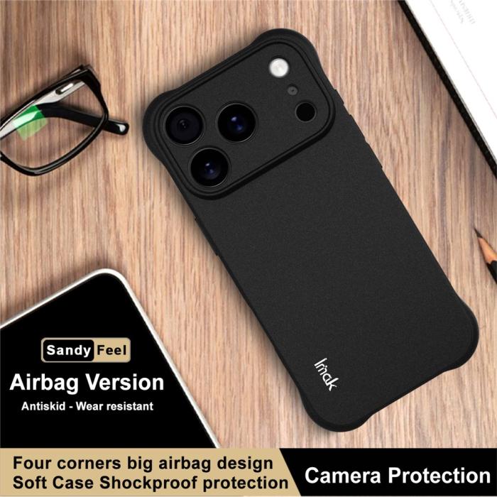 Bild 6, IMAK iPhone 17 Pro Skal TPU AirBag Shockproof Svart