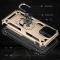 iPhone 13 Pro Max - Shockproof Hybrid Armor Ring Skal - Guld