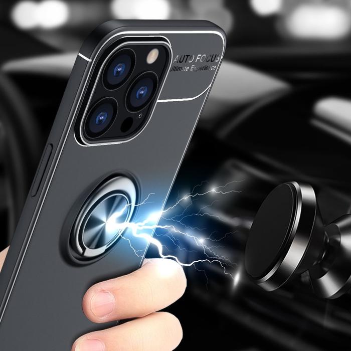 Bild 6, iPhone 13 Pro Max - Ring Skal - Svart/Roséguld