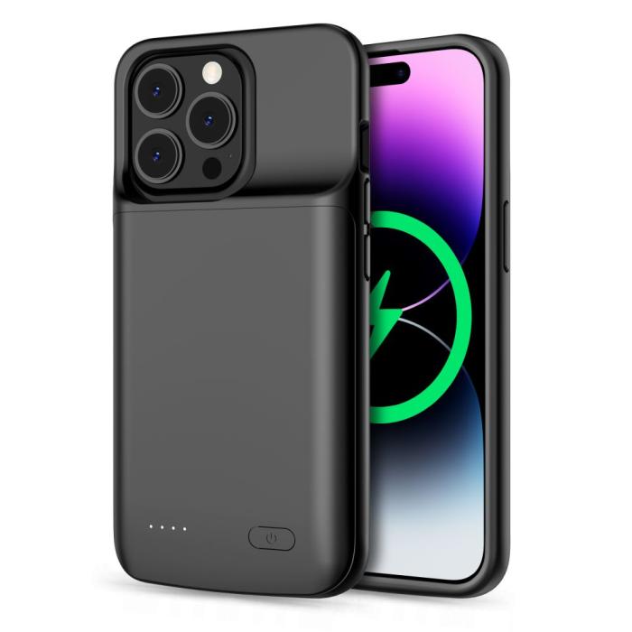 Bild 2, Tech-Protect iPhone 14 Pro / 14 Skal 4800 mAh PowerCase Svart