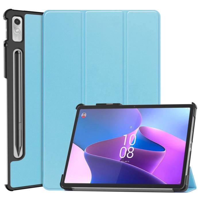 Bild 1, Lenovo Tab P11 Pro Gen 2 Fodral Tri-Fold Läder Sky Blue
