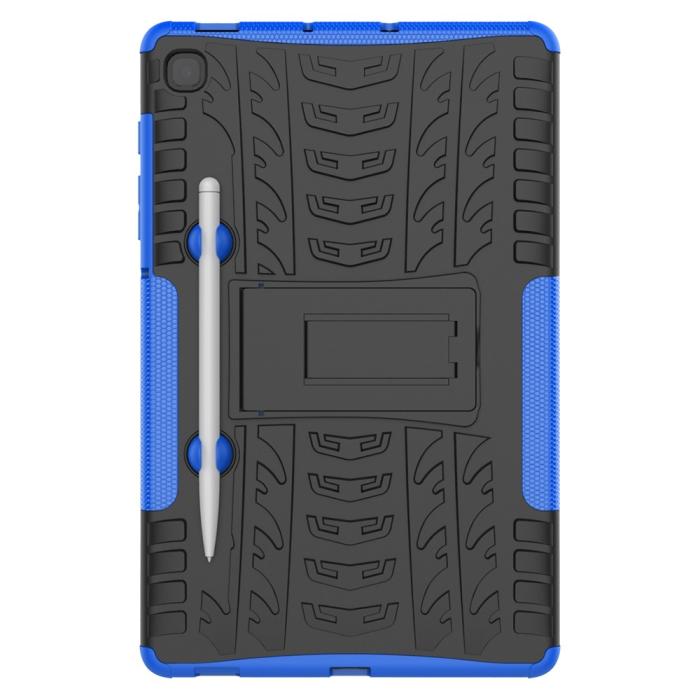 Bild 3, Samsung Galaxy Tab S6 Lite Skal Rugged Kickstand Armor Blå