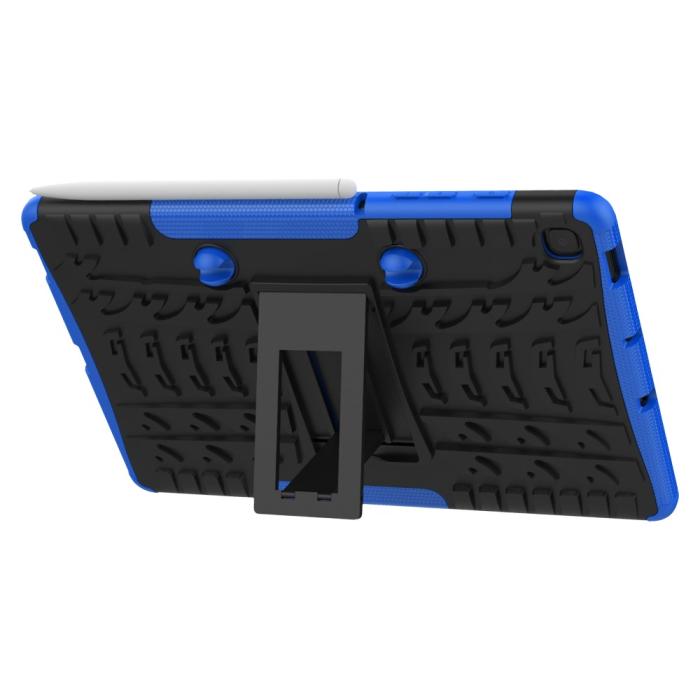 Bild 5, Samsung Galaxy Tab S6 Lite Skal Rugged Kickstand Armor Blå