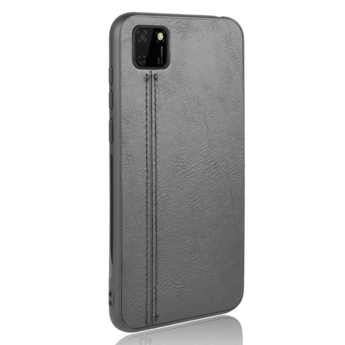 Bild 3, Huawei Y5p - Hybrid Läder Skal - Svart
