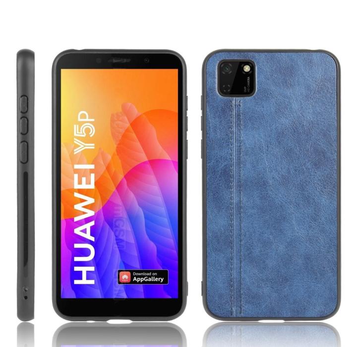 Bild 1, Huawei Y5p - Hybrid Läder Skal - Blå