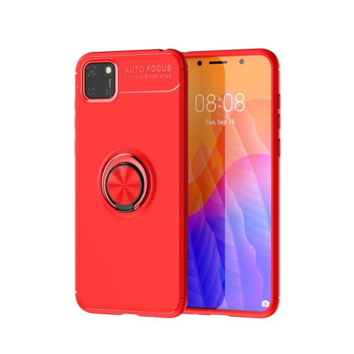 Bild 1, Huawei Y5p - Ring Skal - Röd