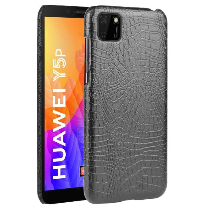 Bild 1, Huawei Y5p - Krokodil Mönster Skal - Svart