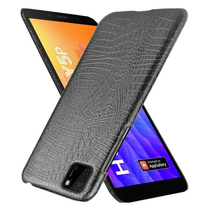 Bild 2, Huawei Y5p - Krokodil Mönster Skal - Svart