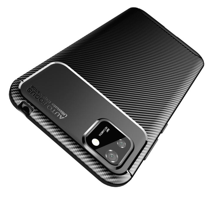 Bild 3, Huawei Y5p - Kolfiber Textur Skal - Svart