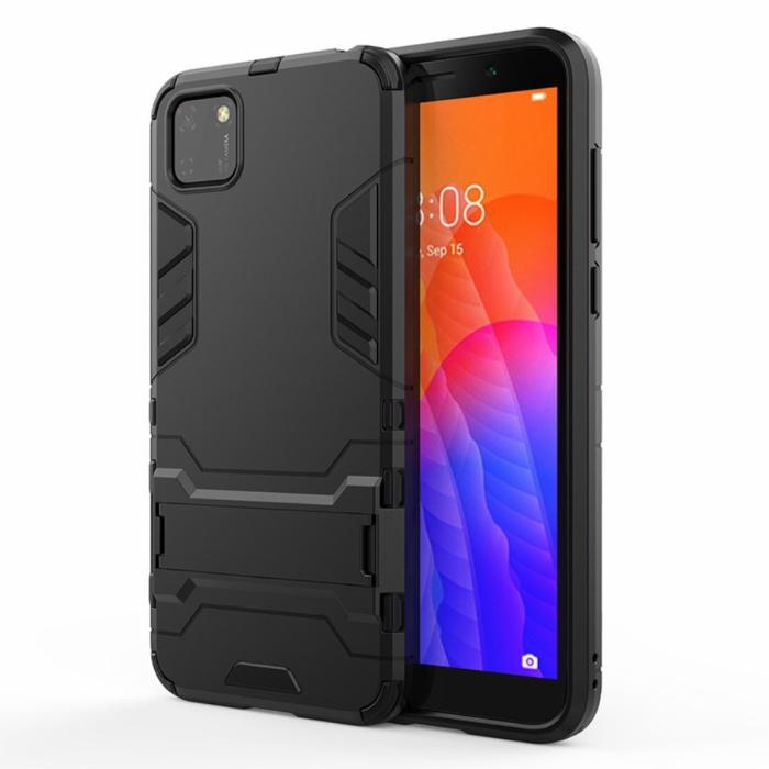 Bild 1, Huawei Y5p - Hybrid Skal med Kickstand - Svart