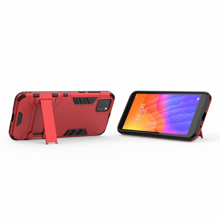 Bild 4, Huawei Y5p - Hybrid Skal med Kickstand - Röd
