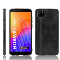 Huawei Y5p - Hybrid L&auml;der Skal - Svart