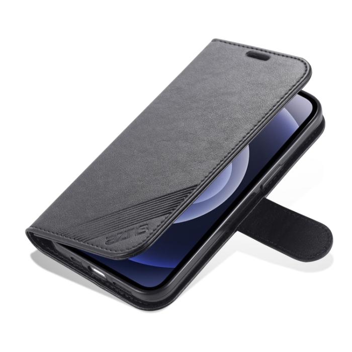 Bild 6, AZNS iPhone 14 Plus Fodral Läder Svart