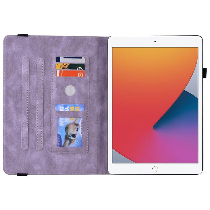 Bild 5, iPad 10.2 2019/2020/2021 Fodral Butterfly Flower Lila