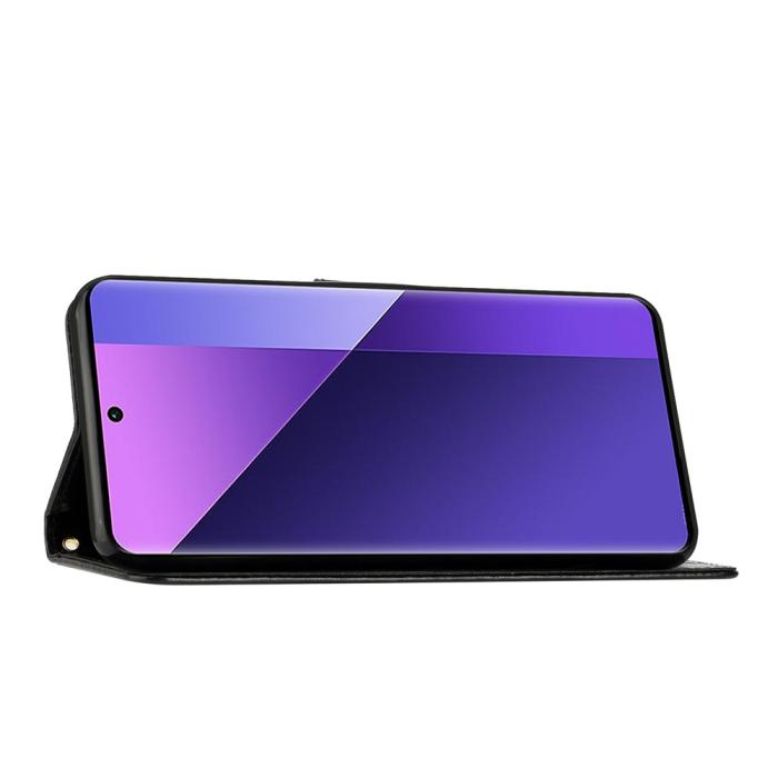 Bild 3, Sony Xperia 10 VII Fodral Med Blommigt Tryck Svart
