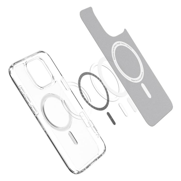 Bild 5, Spigen iPhone 16 Pro Skal MagSafe Ultra Hybrid Frostad Transparent