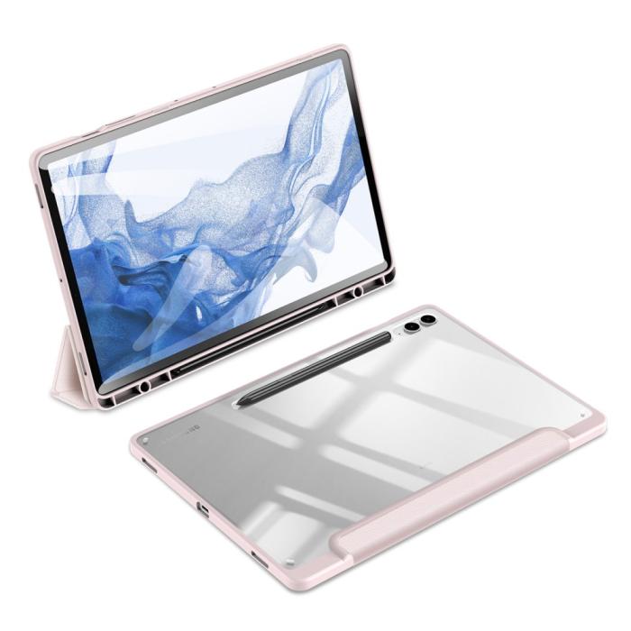 Bild 2, DUX DUCIS Galaxy Tab S9 FE Plus Fodral TOBY Hybrid Rosa