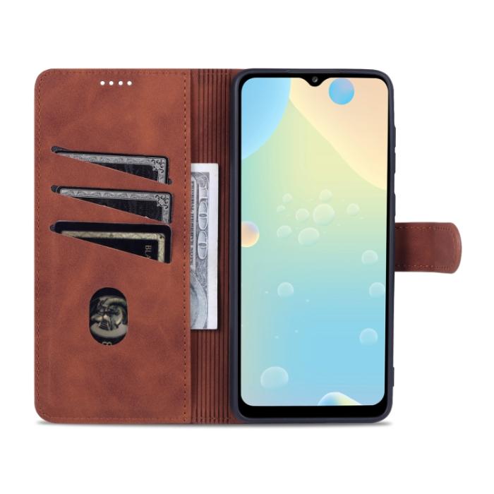 Bild 6, AZNS Samsung Galaxy A33 5G Fodral Läder Brun
