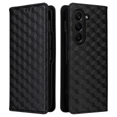 Galaxy Z Fold 6 Fodral Läder Svart