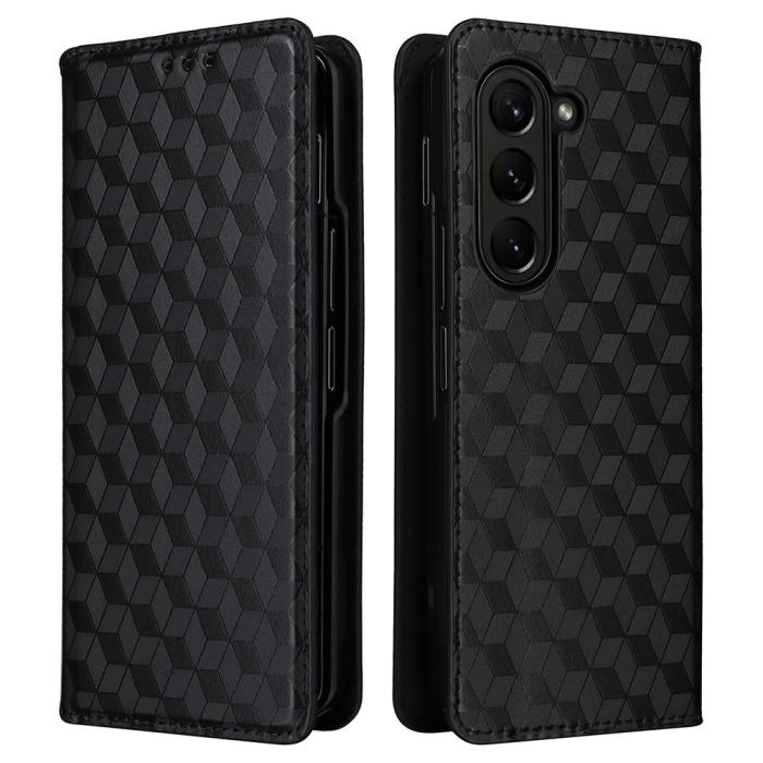 Bild 1, Galaxy Z Fold 6 Fodral Läder Svart