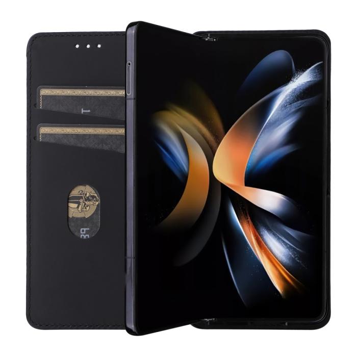 Bild 3, Galaxy Z Fold 6 Fodral Läder Svart