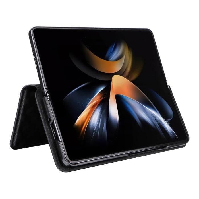 Bild 4, Galaxy Z Fold 6 Fodral Läder Svart