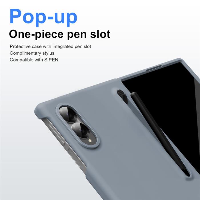 Bild 4, Samsung Galaxy Z Fold 8 Skal Inkl. Skärmskydd & Penna Grå
