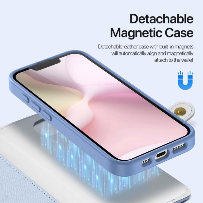 Bild 5, DUX DUCIS iPhone 17e / 16e 2in1 Magnet Fodral Lawa Series Blå