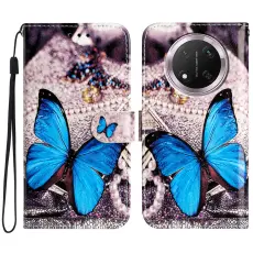 Honor Magic7 Lite Fodral Med Tryck Bl&aring; Fj&auml;ril