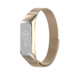 Samsung Galaxy Fit 2 Metall Armband Milanese Loop Champagne Guld